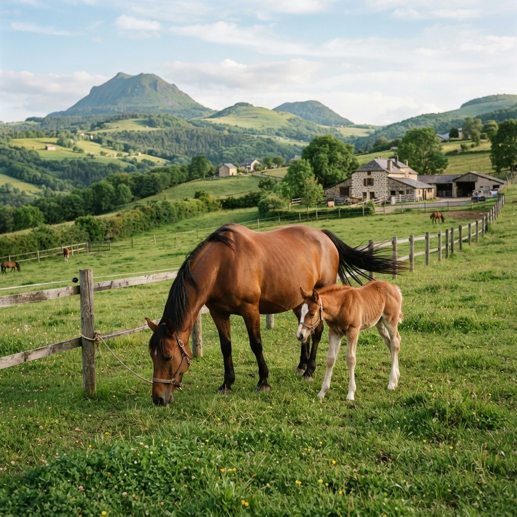 Élevage de chevaux au Les chevaux des Sperios, Saint-Paulien
