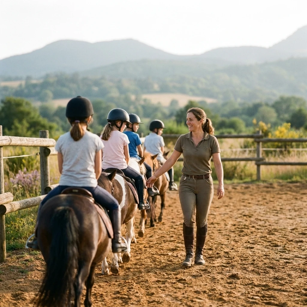 Cours de poney à Saint-Paulien, Haute-Loire